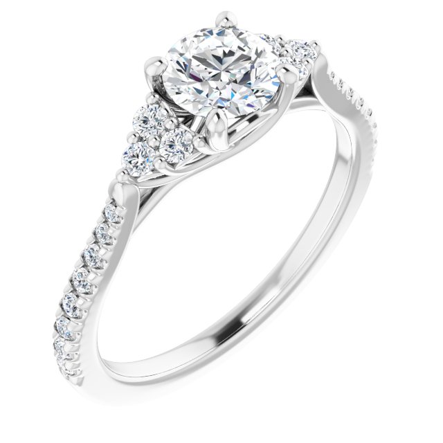 French-Set Engagement Ring