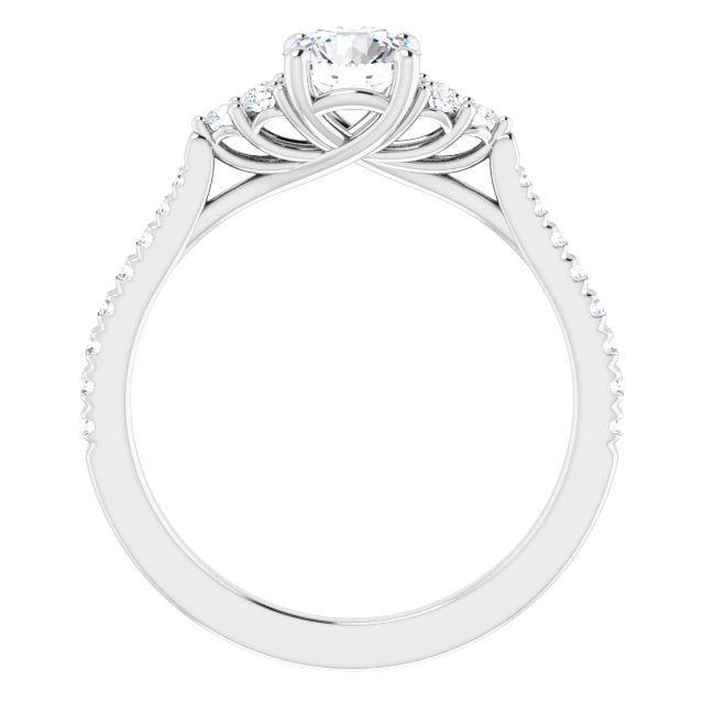 French-Set Engagement Ring