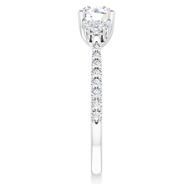 French-Set Engagement Ring