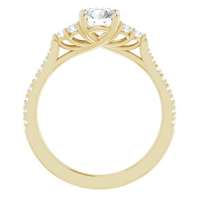 French-Set Engagement Ring
