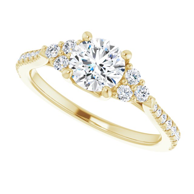 French-Set Engagement Ring