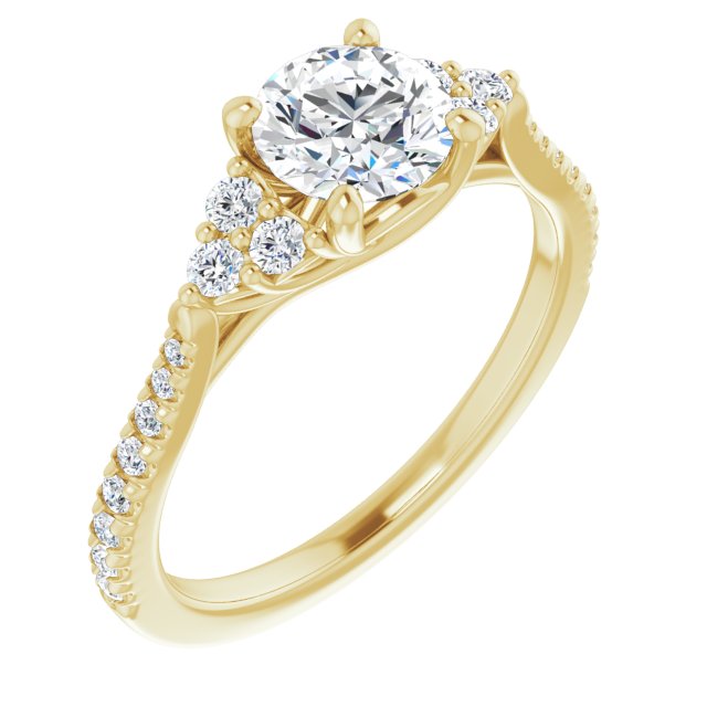 French-Set Engagement Ring