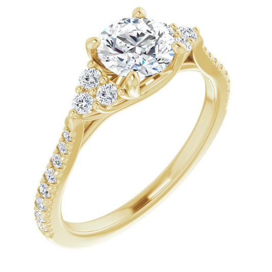 French-Set Engagement Ring
