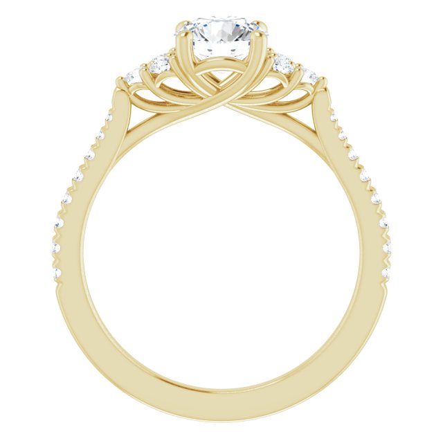 French-Set Engagement Ring