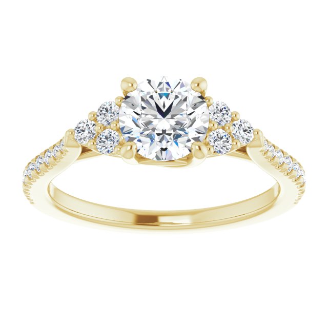 French-Set Engagement Ring