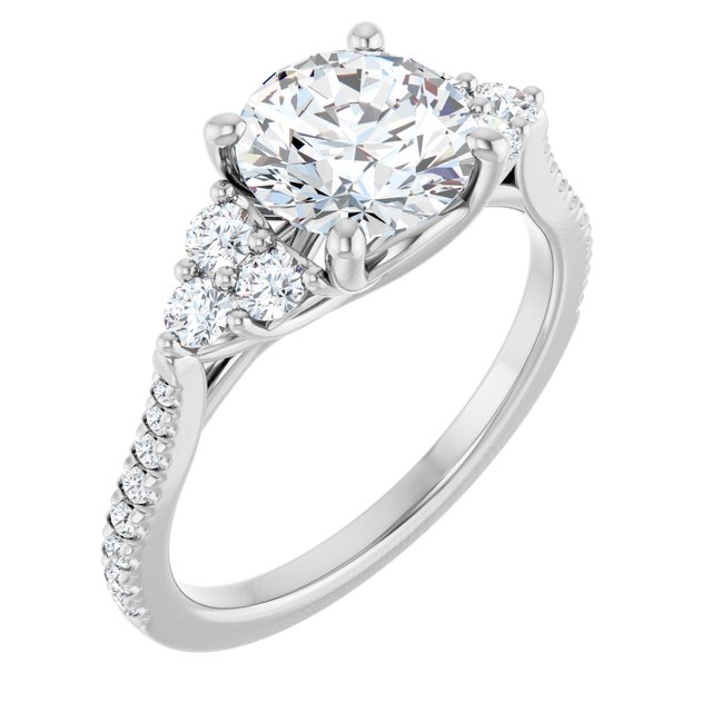 French-Set Engagement Ring