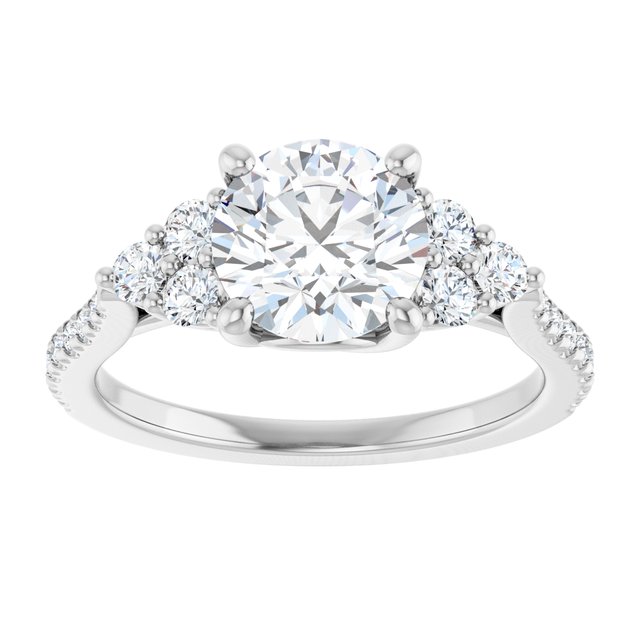 French-Set Engagement Ring