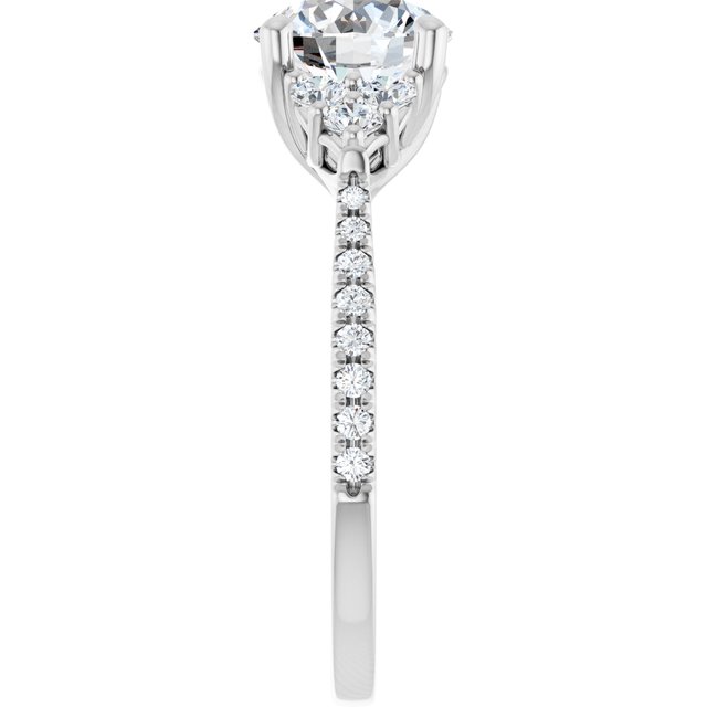 French-Set Engagement Ring