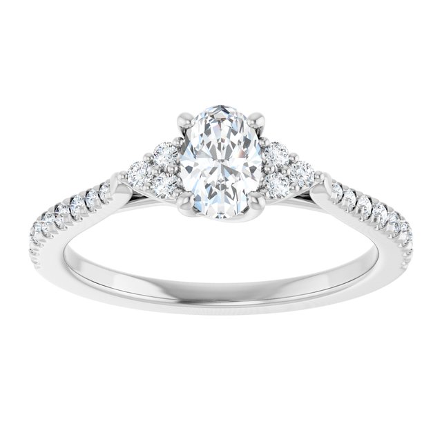 French-Set Engagement Ring