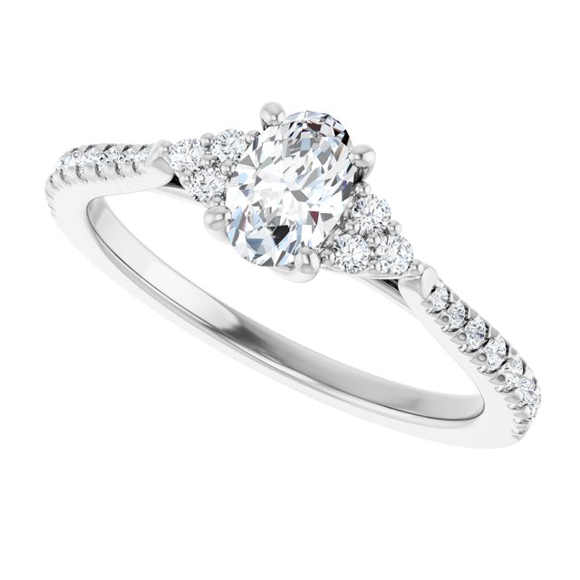 French-Set Engagement Ring