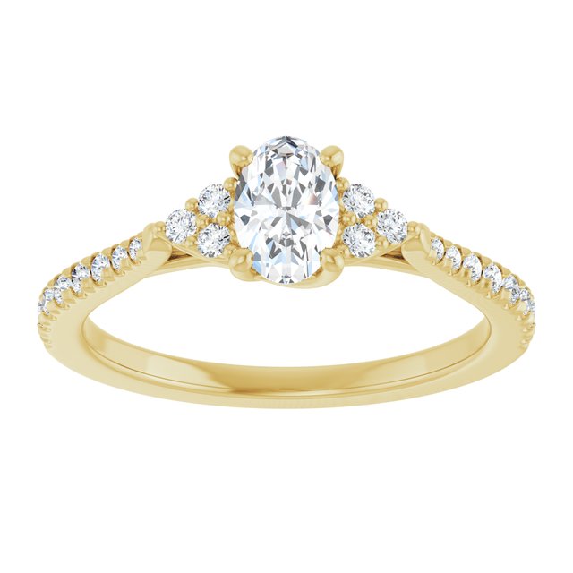 French-Set Engagement Ring