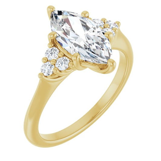 Accented Engagement Ring