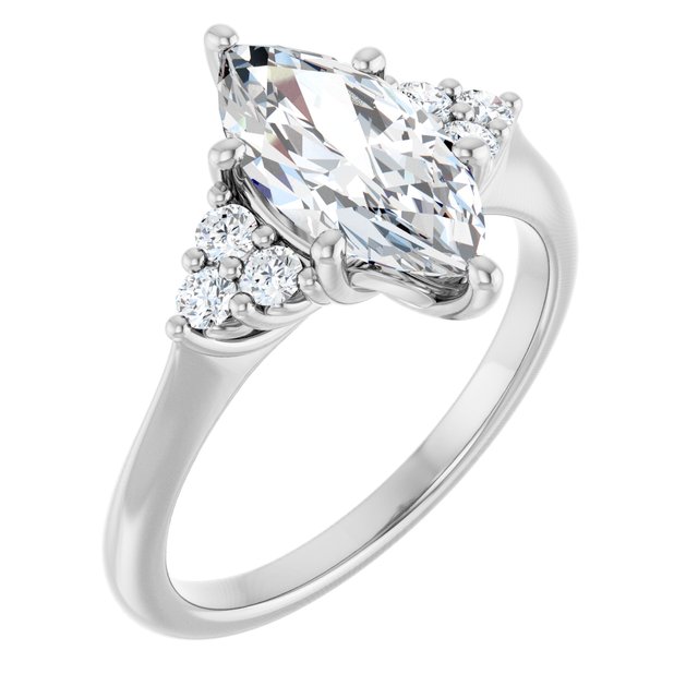 Accented Engagement Ring