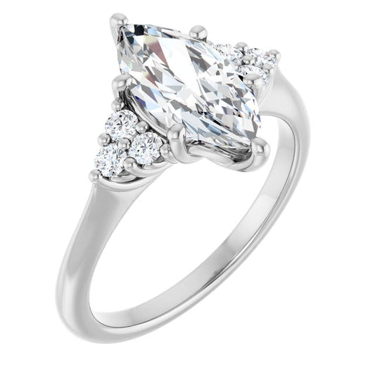 Accented Engagement Ring