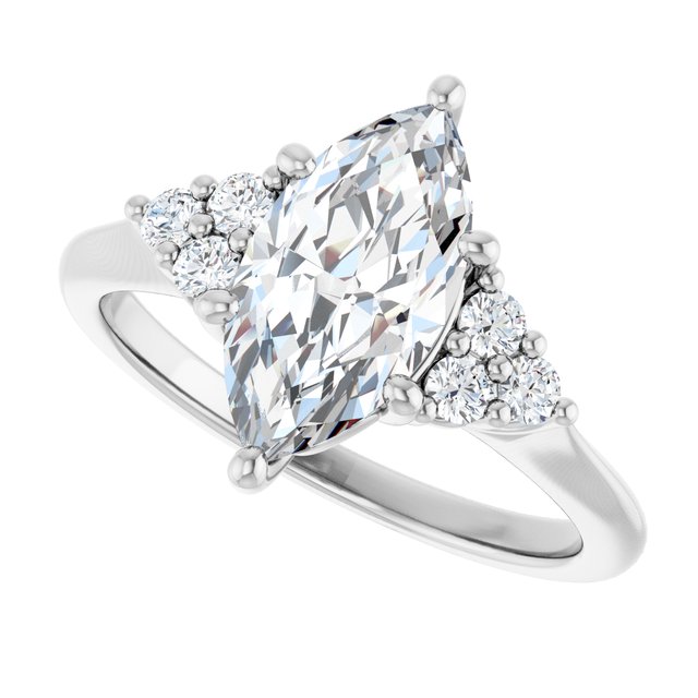 Accented Engagement Ring