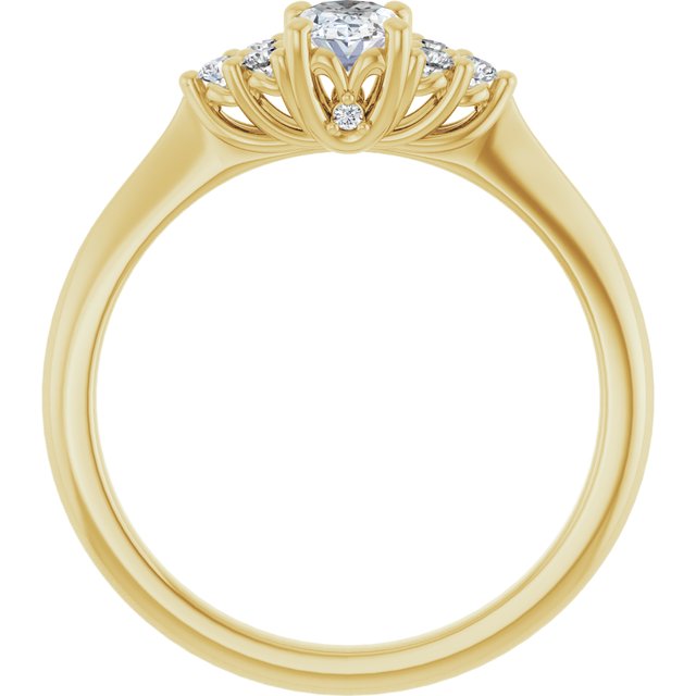 Accented Engagement Ring
