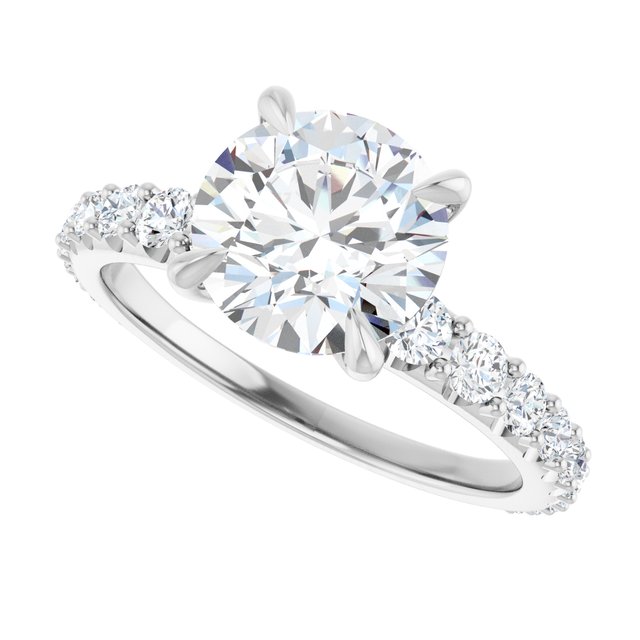 Accented Engagement Ring