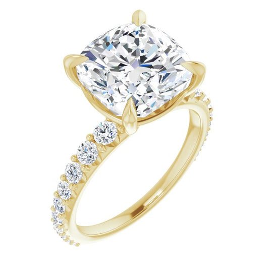 Accented Engagement Ring