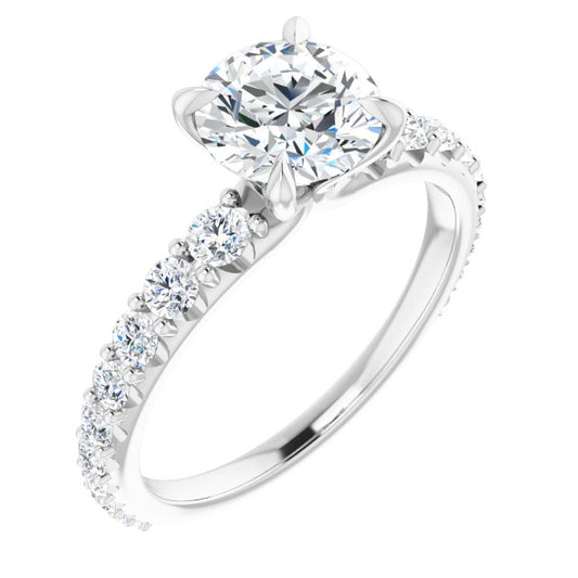 Accented Engagement Ring
