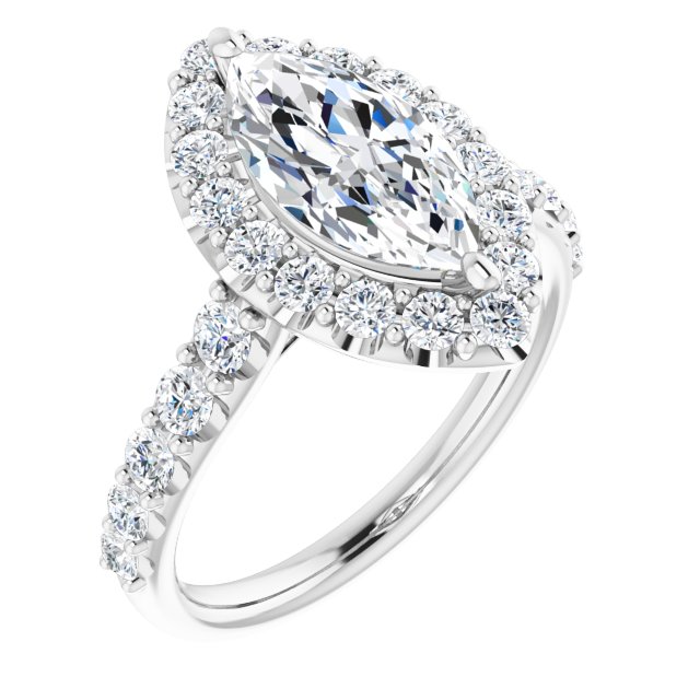 Halo-Style Engagement Ring