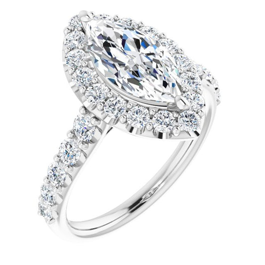 Halo-Style Engagement Ring