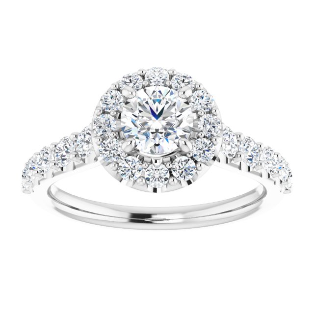 Halo-Style Engagement Ring