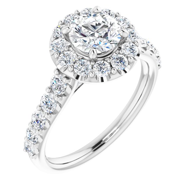 Halo-Style Engagement Ring