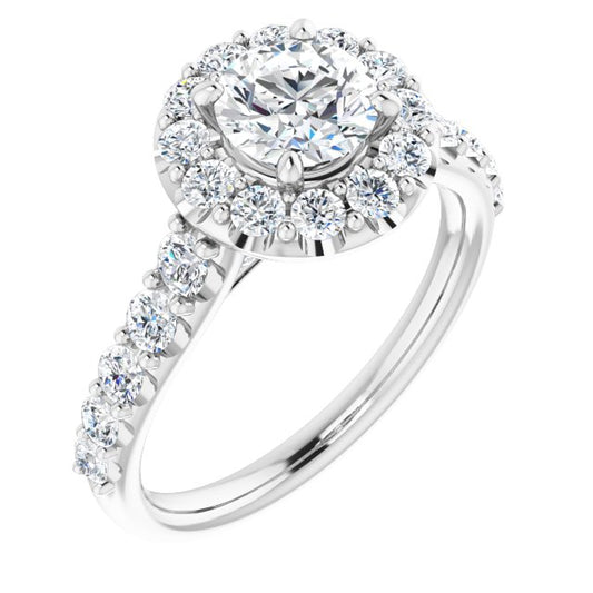 Halo-Style Engagement Ring