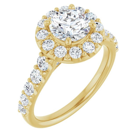 Halo-Style Engagement Ring
