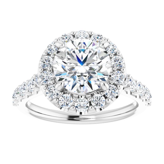 Halo-Style Engagement Ring