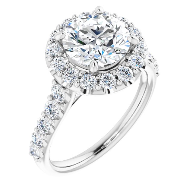 Halo-Style Engagement Ring