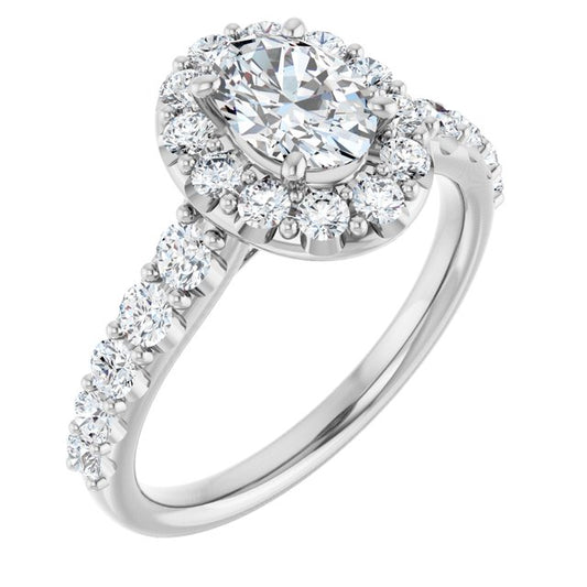 Halo-Style Engagement Ring