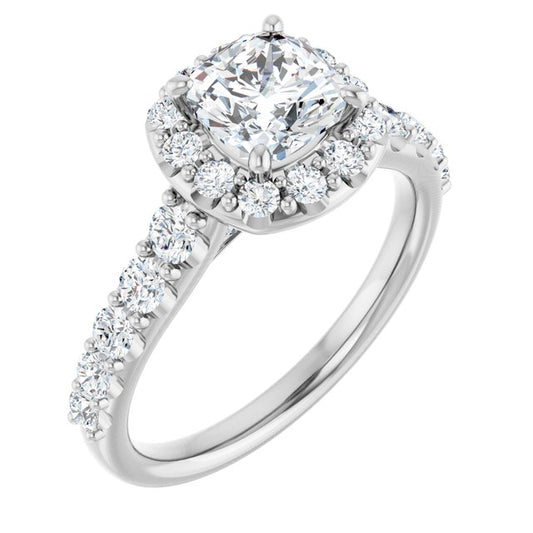 Halo-Style Engagement Ring