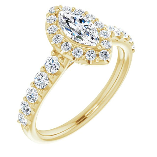 Halo-Style Engagement Ring
