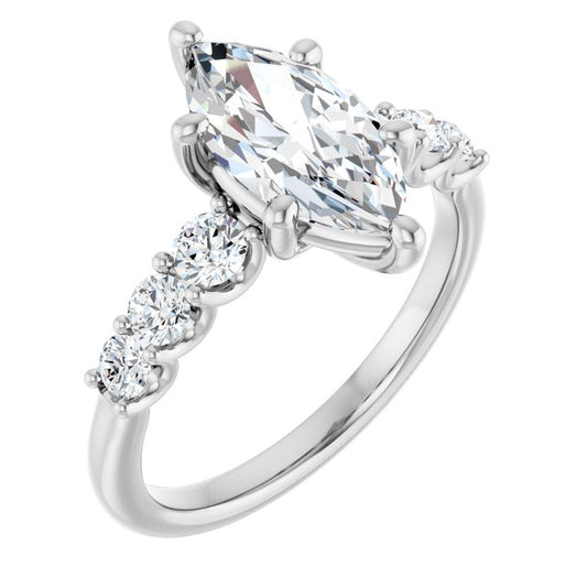 Accented Engagement Ring