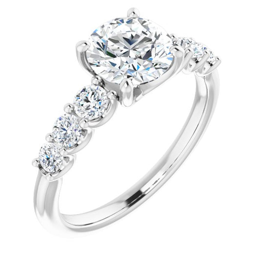 Accented Engagement Ring