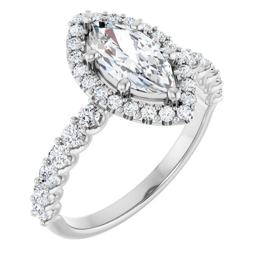 Halo-Style Engagement Ring