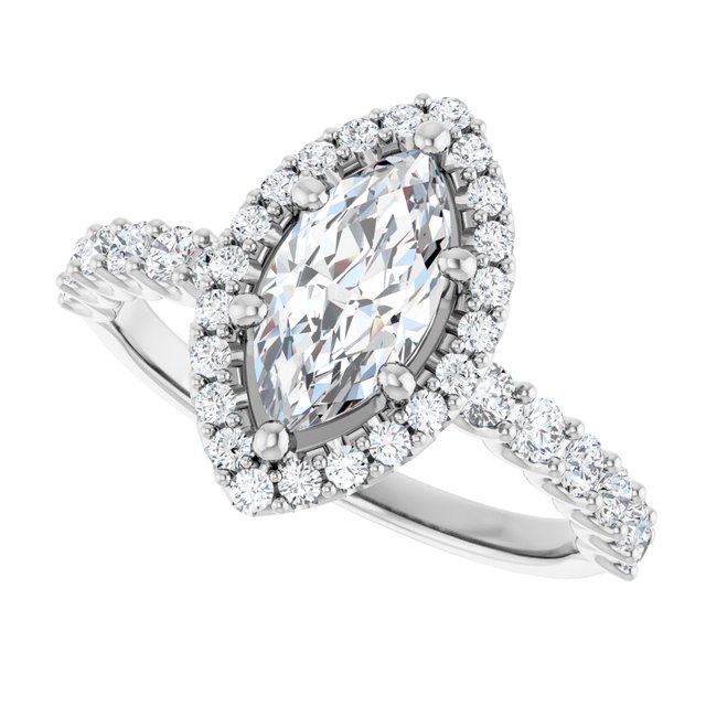 Halo-Style Engagement Ring