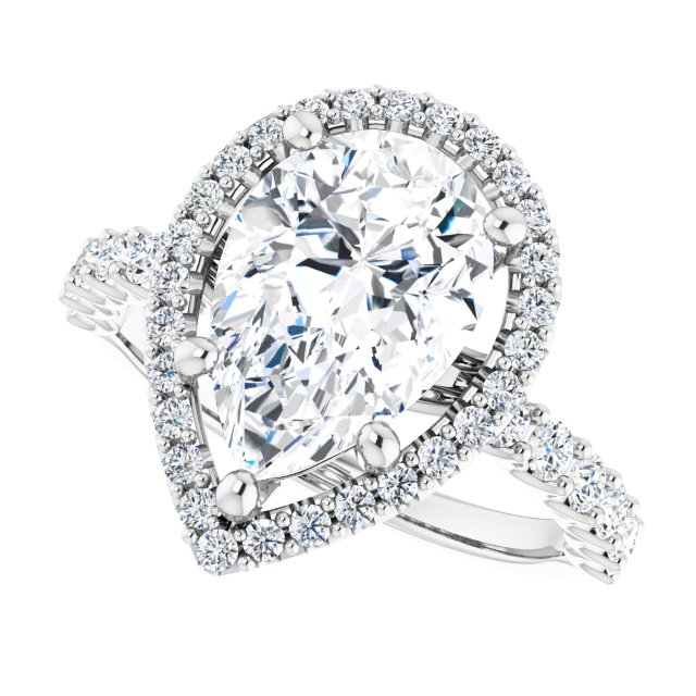 Halo-Style Engagement Ring