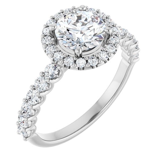 Halo-Style Engagement Ring