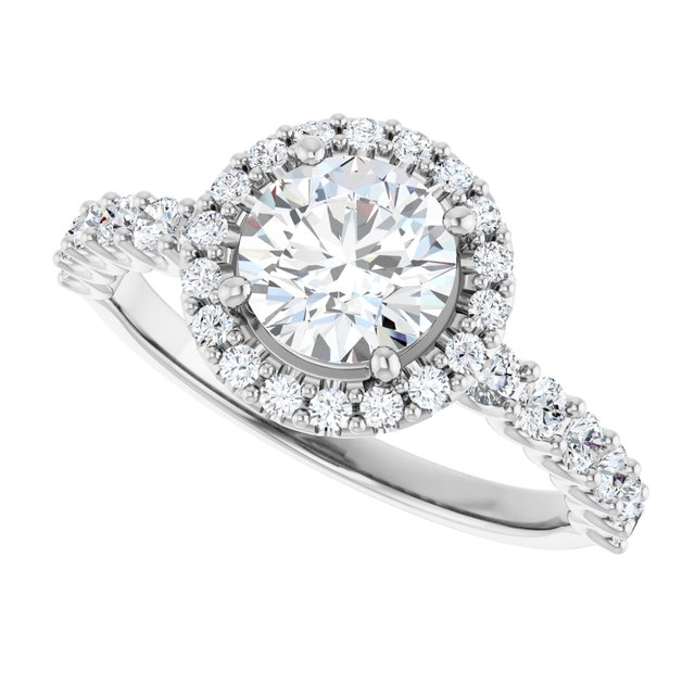 Halo-Style Engagement Ring
