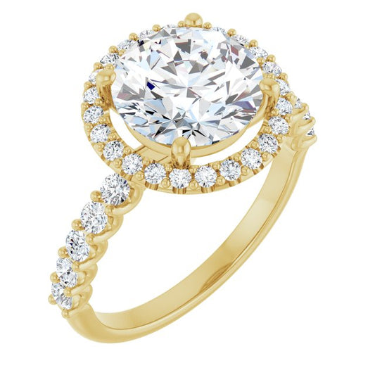 Halo-Style Engagement Ring
