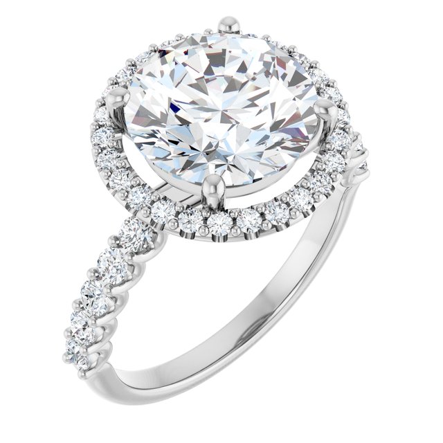 Halo-Style Engagement Ring