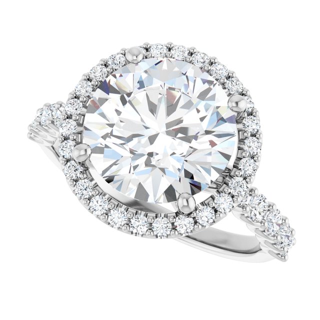 Halo-Style Engagement Ring