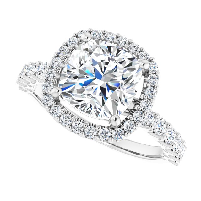 Halo-Style Engagement Ring