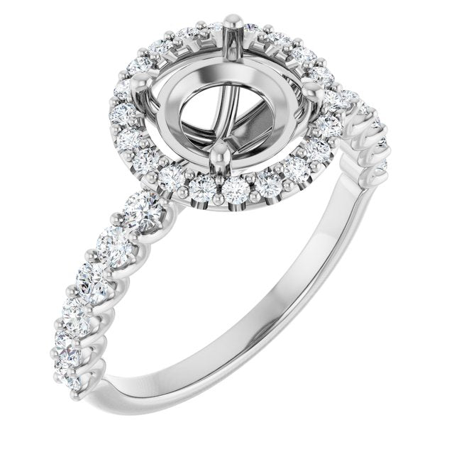 Halo-Style Engagement Ring