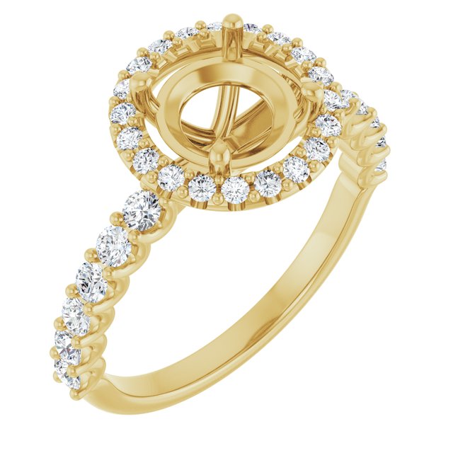 Halo-Style Engagement Ring