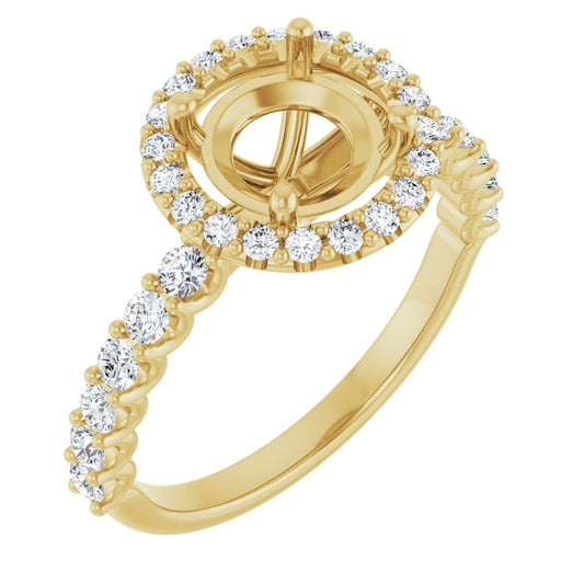 Halo-Style Engagement Ring