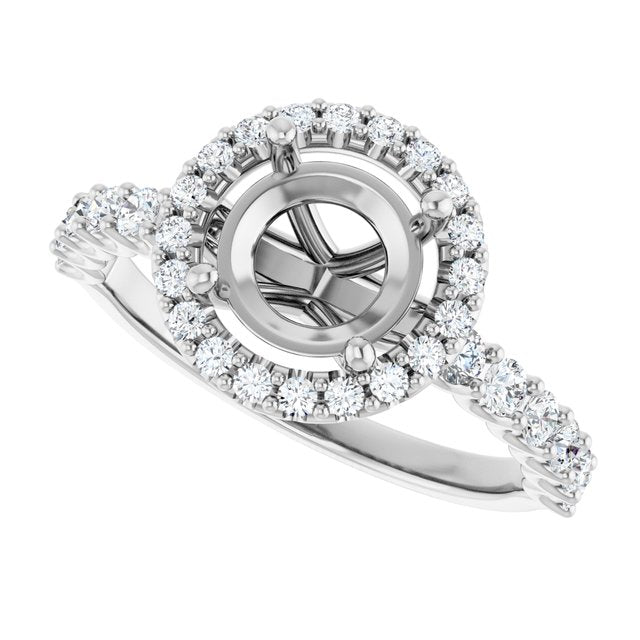 Halo-Style Engagement Ring