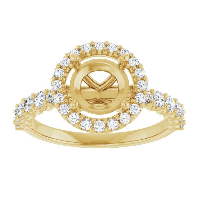 Halo-Style Engagement Ring